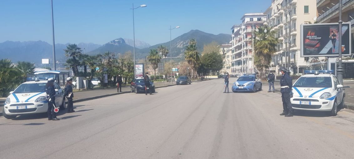 Attività di controllo nelle strade di Salerno